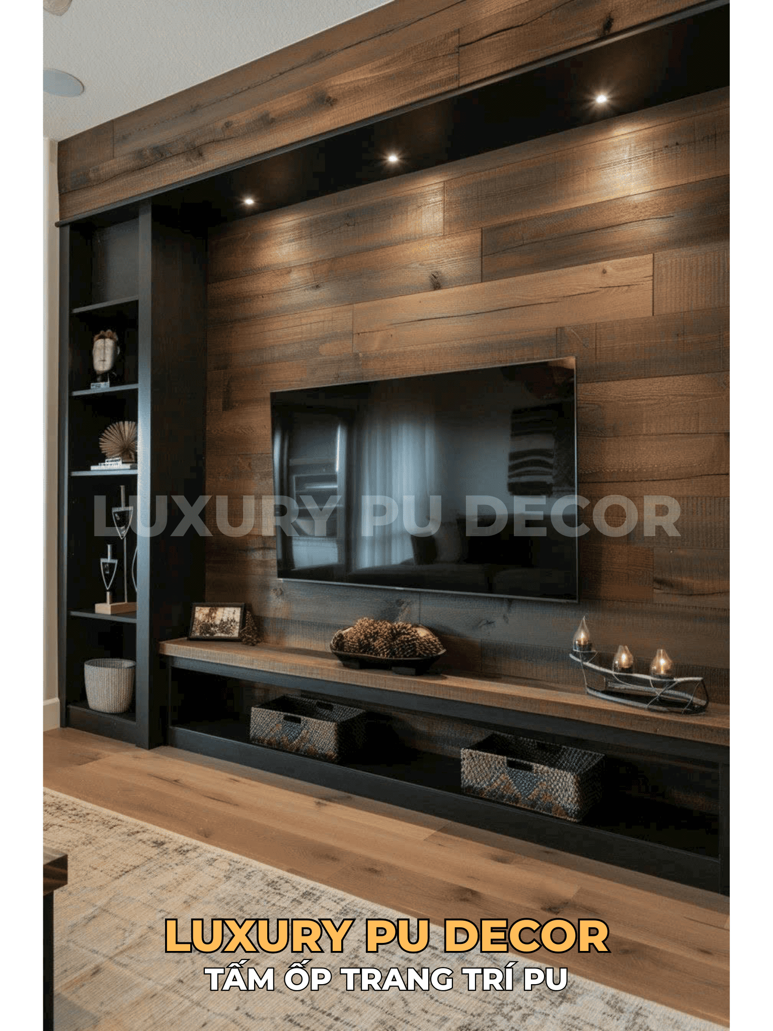 tấm PU giả gỗ siêu mỏng