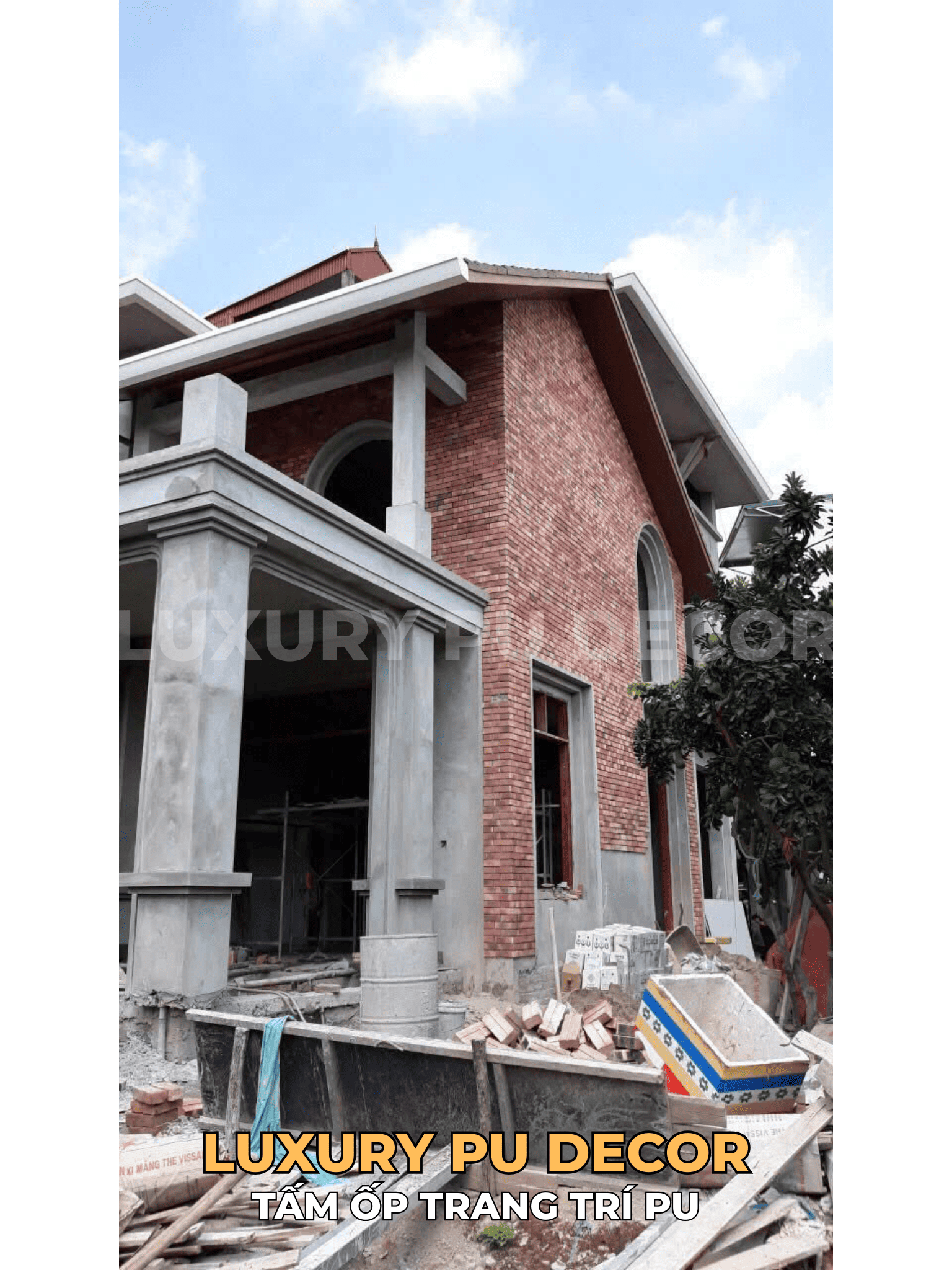 tấm PU gạch cổ