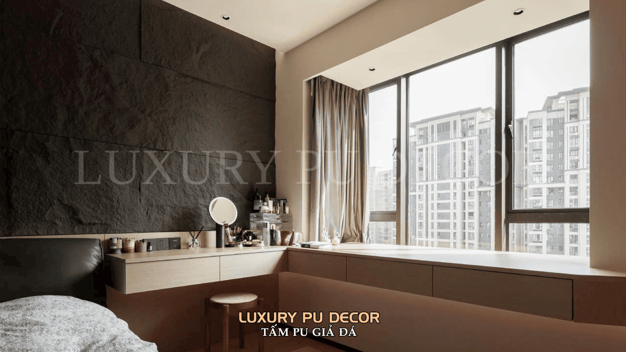 tấm ốp tường PU giả đá