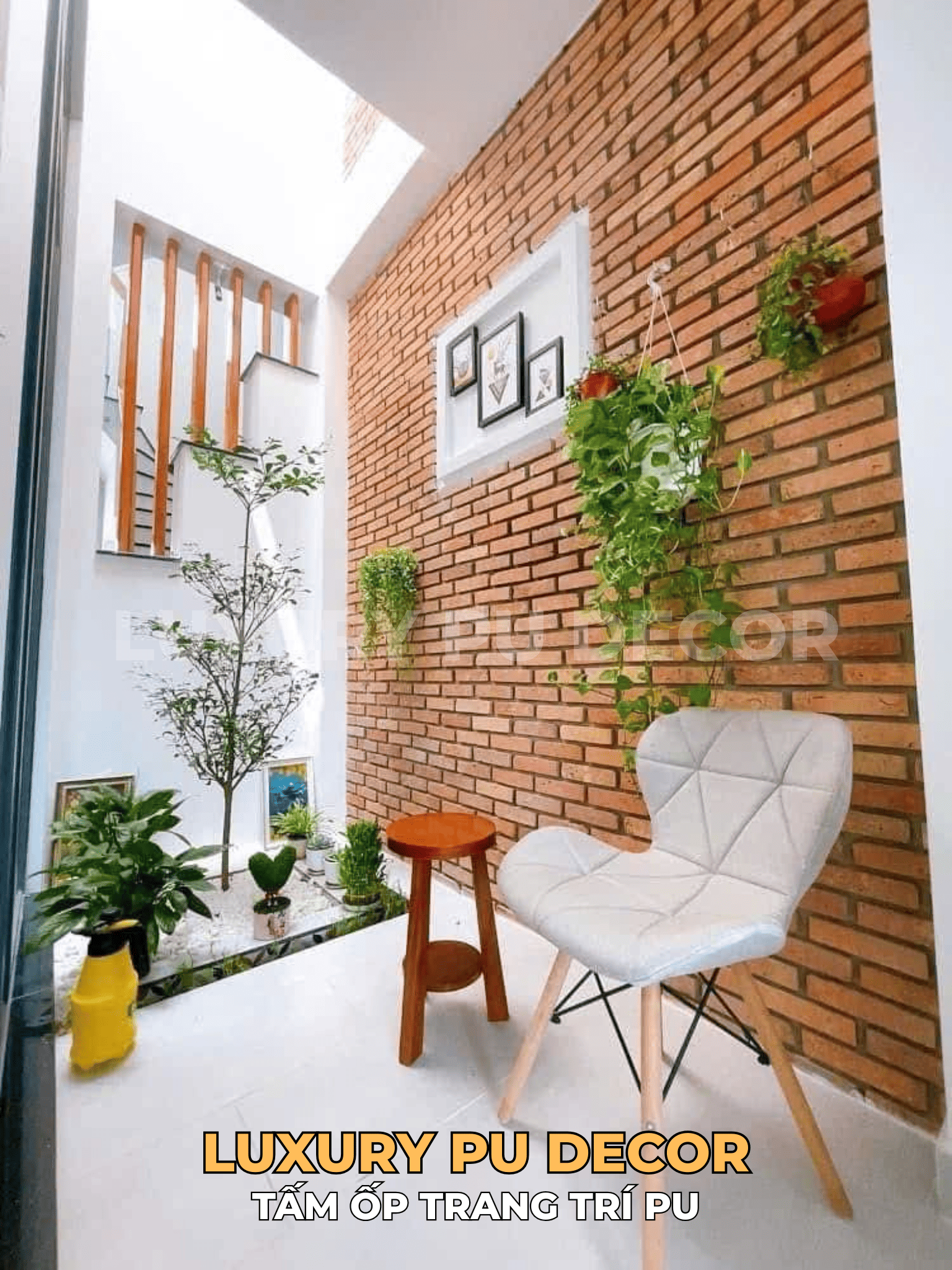 tấm PU giả gạch cổ