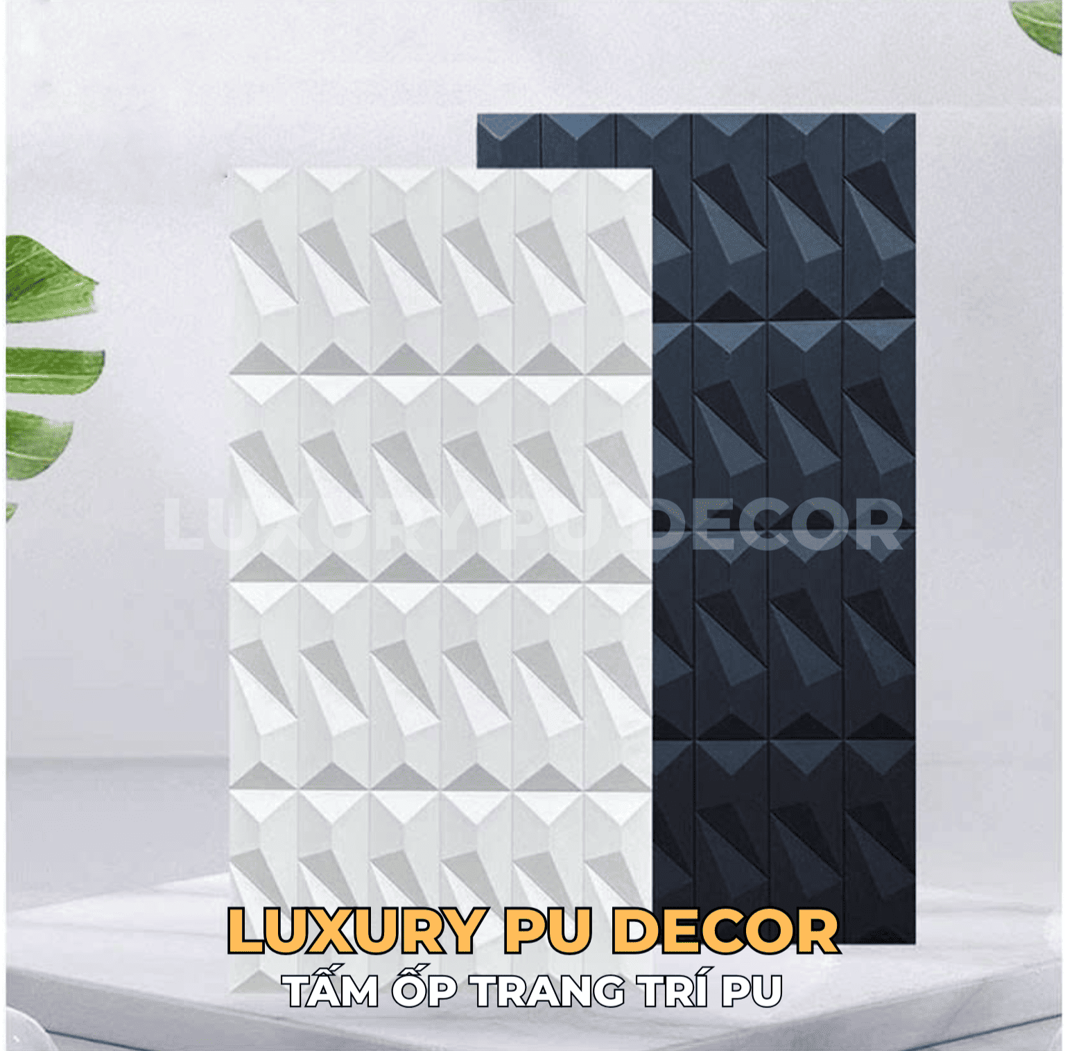 tấm ốp tường PU 3D