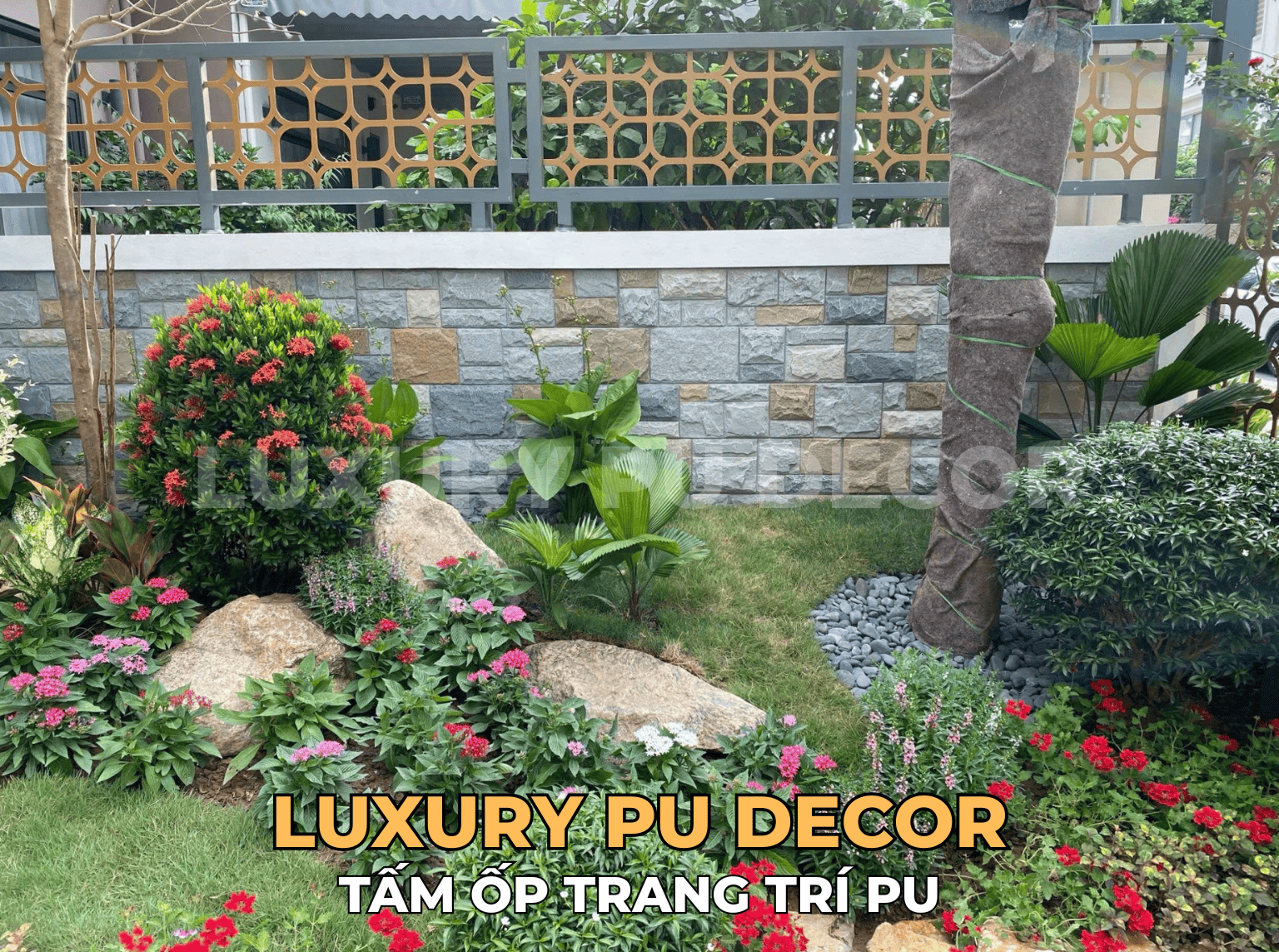 tấm ốp PU giả đá sa thạch