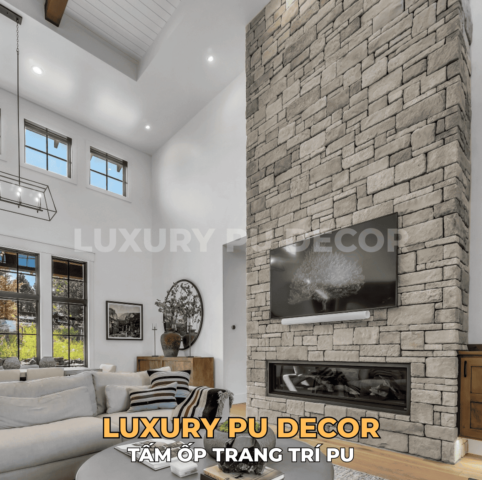 tấm ốp PU giả đá bazan