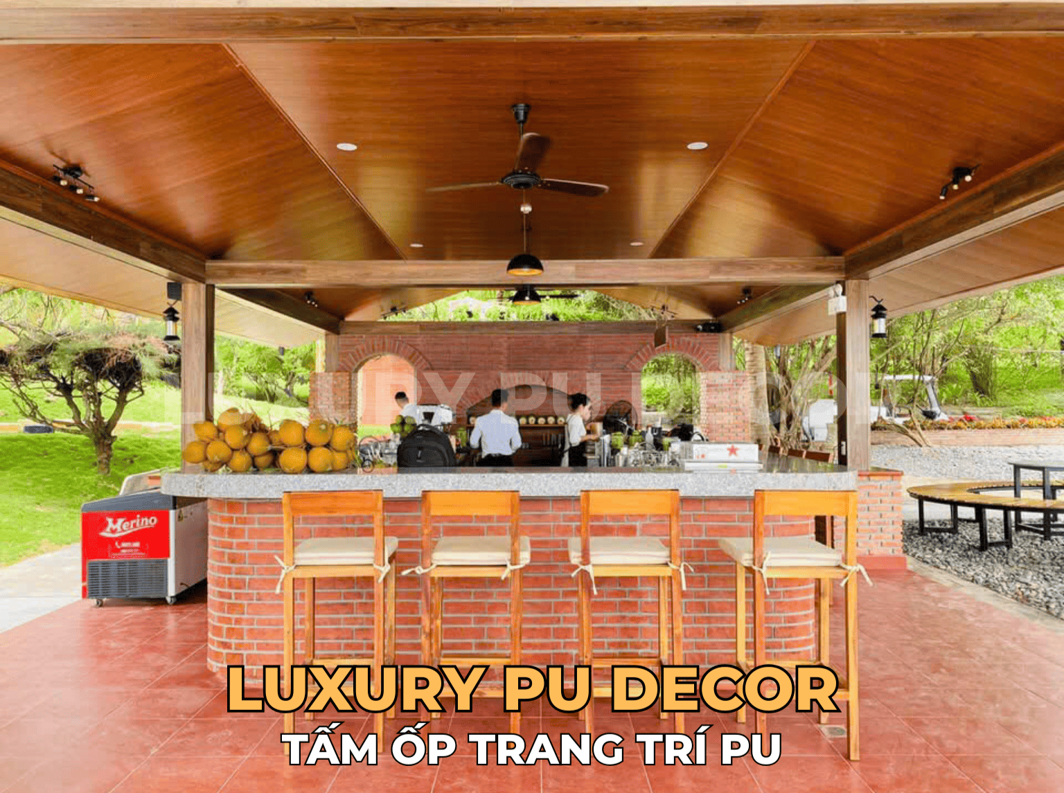 tấm ốp tường PU giả gạch
