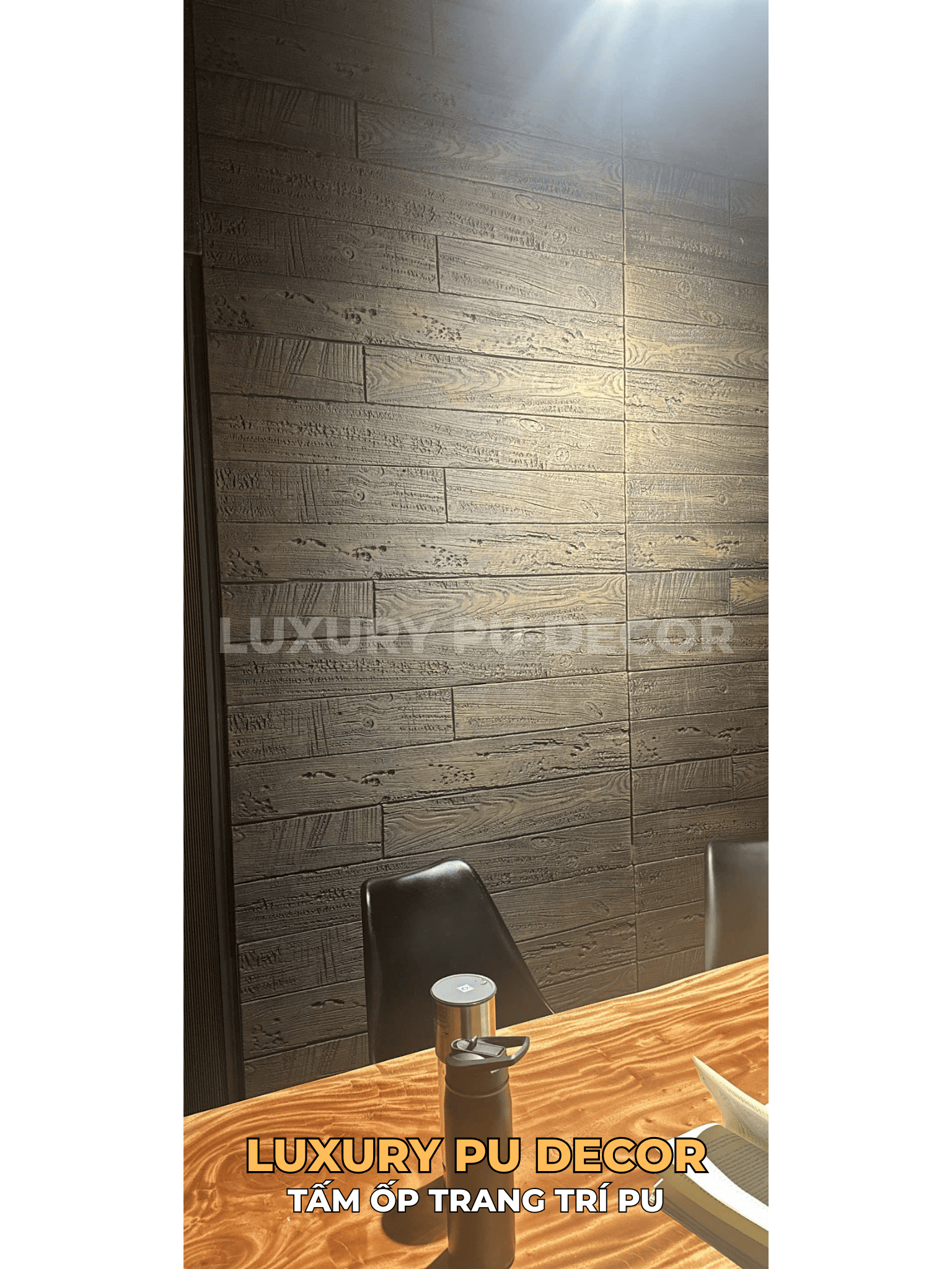 tấm ốp PU giả gỗ