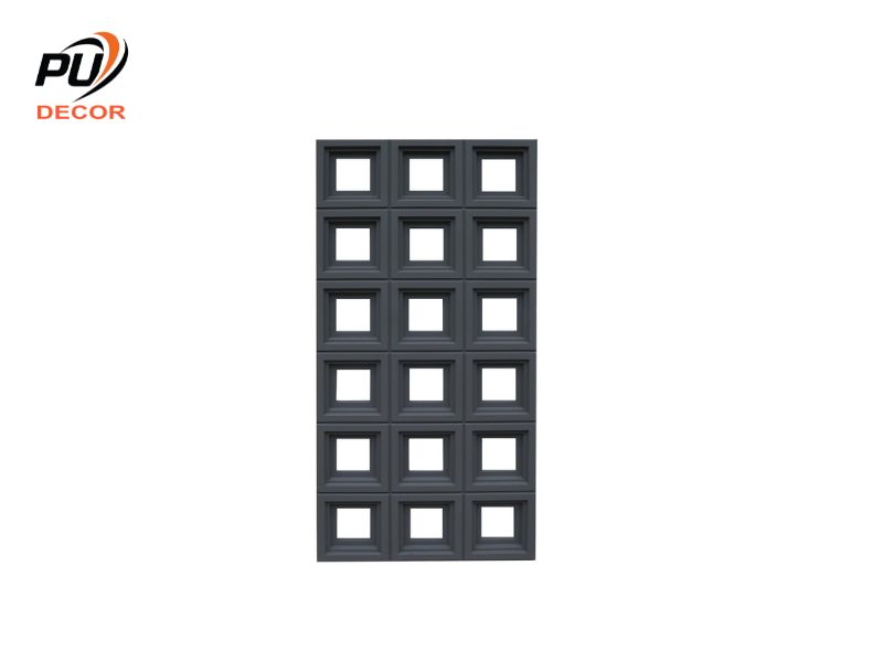 Tấm PU Thông gió họa tiết hình vuông