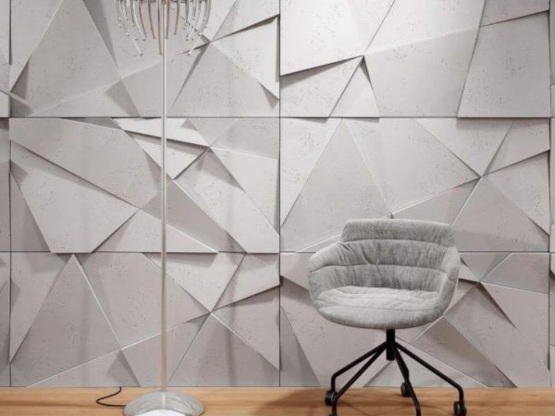 Tấm ốp tường 3D tạo chiều sâu cho không gian