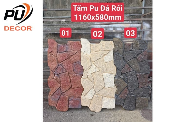 Tấm PU đá rối 3 màu cơ bản