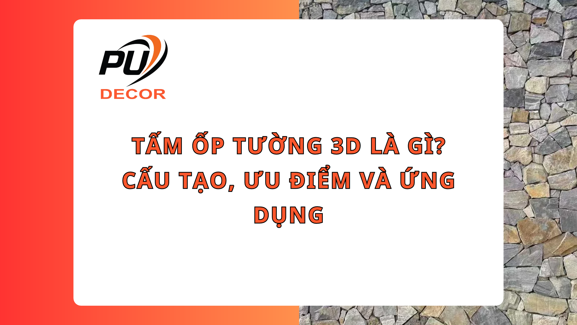 Tấm ốp tường 3D là gì?