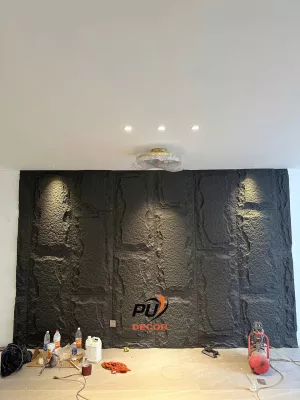 THI CÔNG TẤM ỐP TƯỜNG PU GIẢ ĐÁ MẤT BAO LÂU?