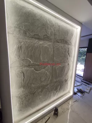 TẤM ỐP TƯỜNG PU GIẢ ĐÁ:TRANG TRÍ HOÀN HẢO CHO VÁCH TIVI