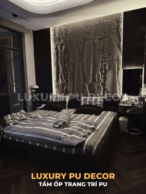 Bí quyết trang trí phòng ngủ sang trọng với tấm PU giả đá tại Phan Thiết