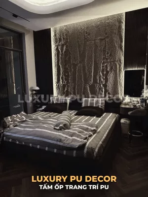 Bí quyết trang trí phòng ngủ sang trọng với tấm PU giả đá tại Phan Thiết