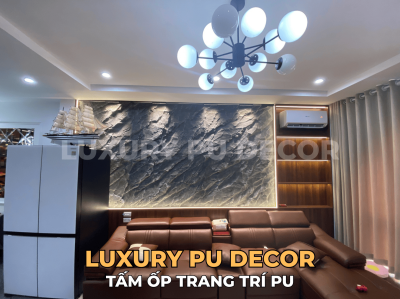 Tạo Điểm Nhấn Bằng Tấm PU Giả Đá Cho Phòng Khách Ở Nha Trang: Từ Ý Tưởng Đến Thi Công Thực Tế