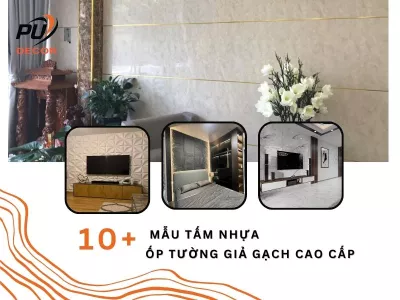 10+ Mẫu tấm nhựa ốp tường giả gạch cao cấp