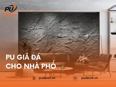 Có nên dùng tấm PU giả đá cho nhà phố? Ưu nhược điểm & ứng dụng