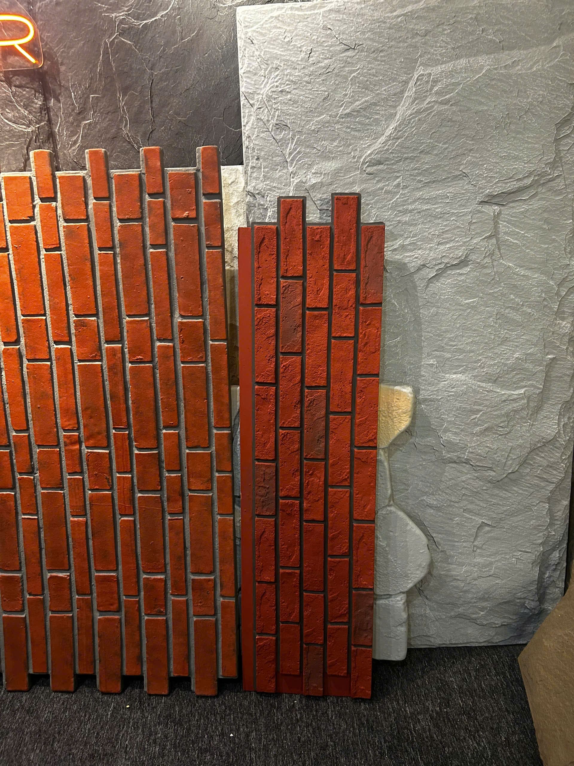 tấm pu giả gạch cổ