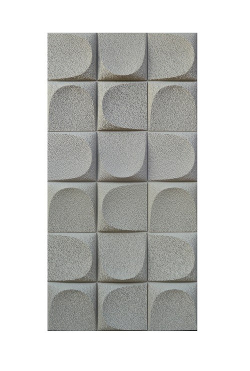 tấm PU caro 3D màu xám