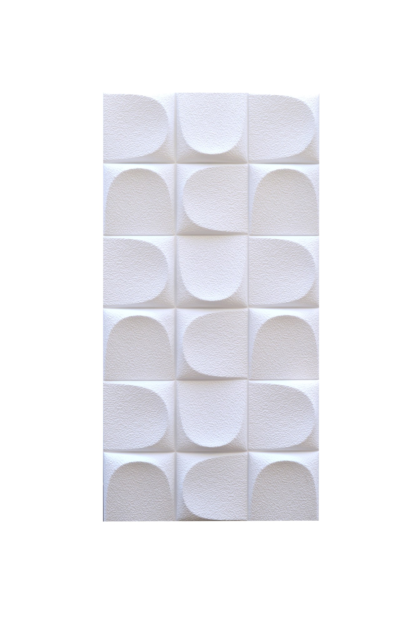 tấm PU caro 3D màu trắng