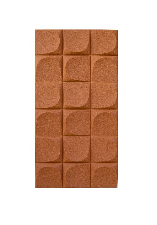 tấm PU caro 3D màu nâu