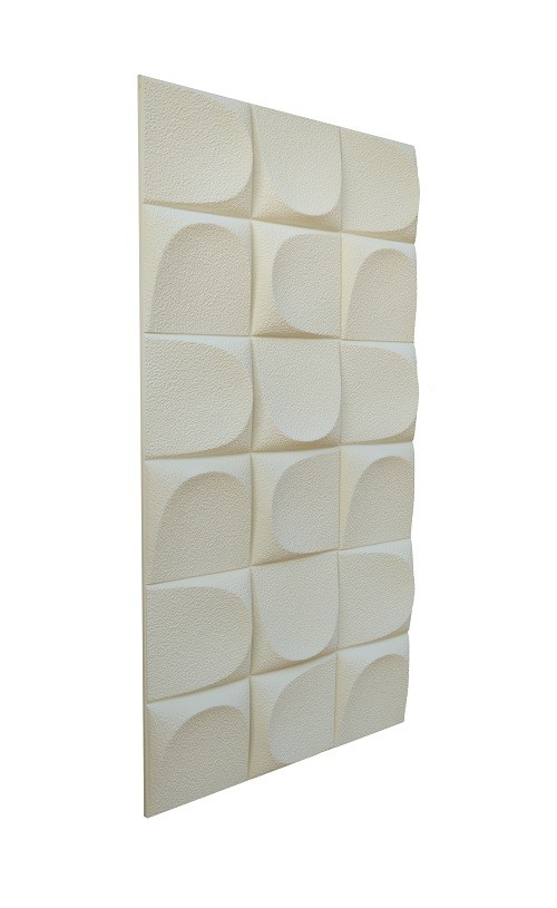 tấm PU caro 3D màu be