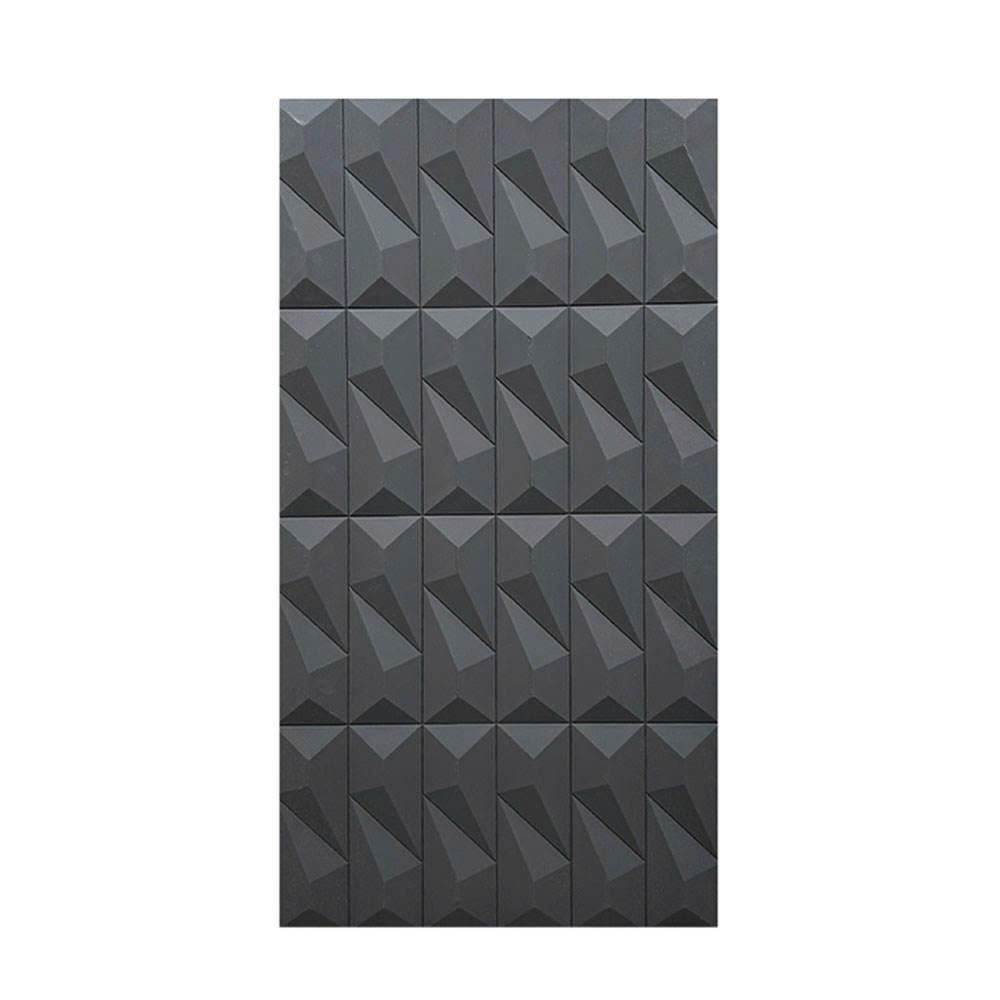 tấm ốp PU 3D xám đậm