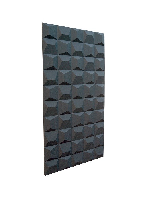 tấm ốp PU 3D PD11 ghi đen