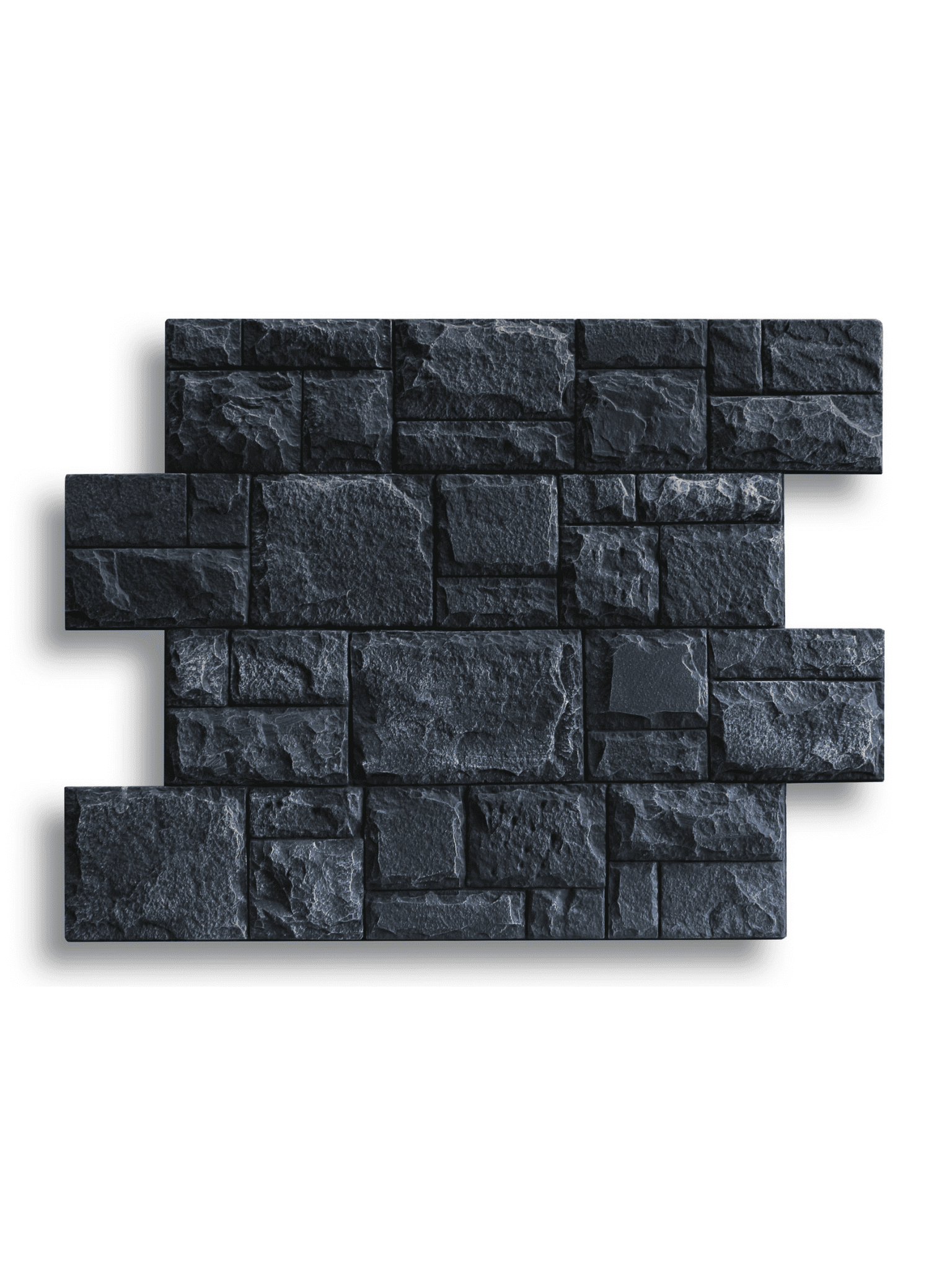 tấm PU giả đá sa thạch đen