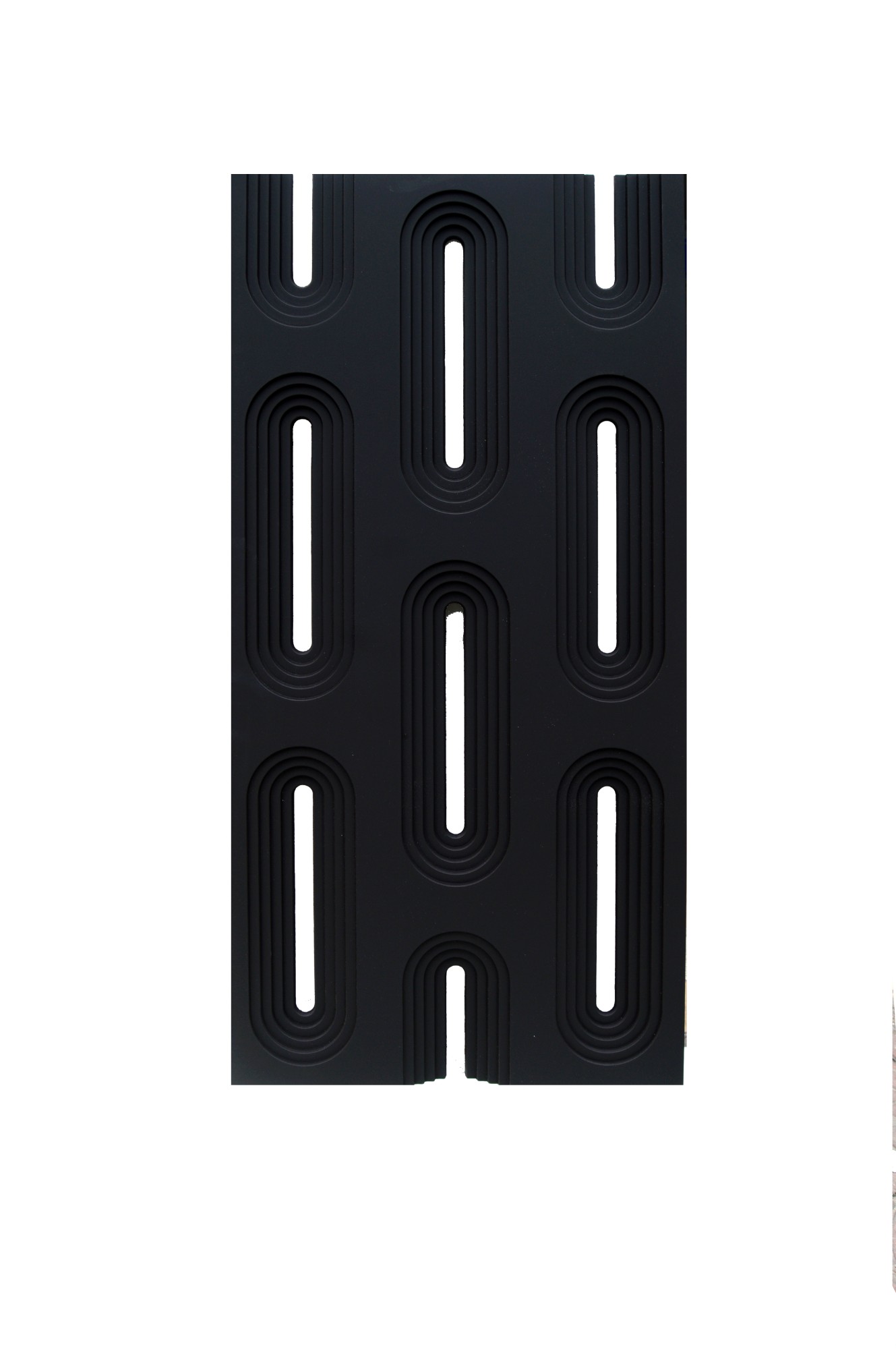 tấm PU vách ô kiểu cung đen