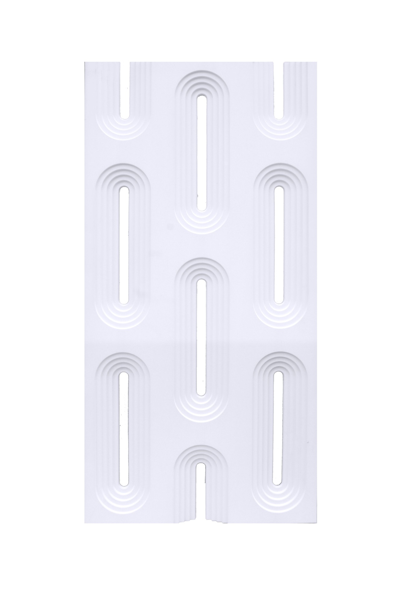 tấm PU vách ô kiểu cung trắng