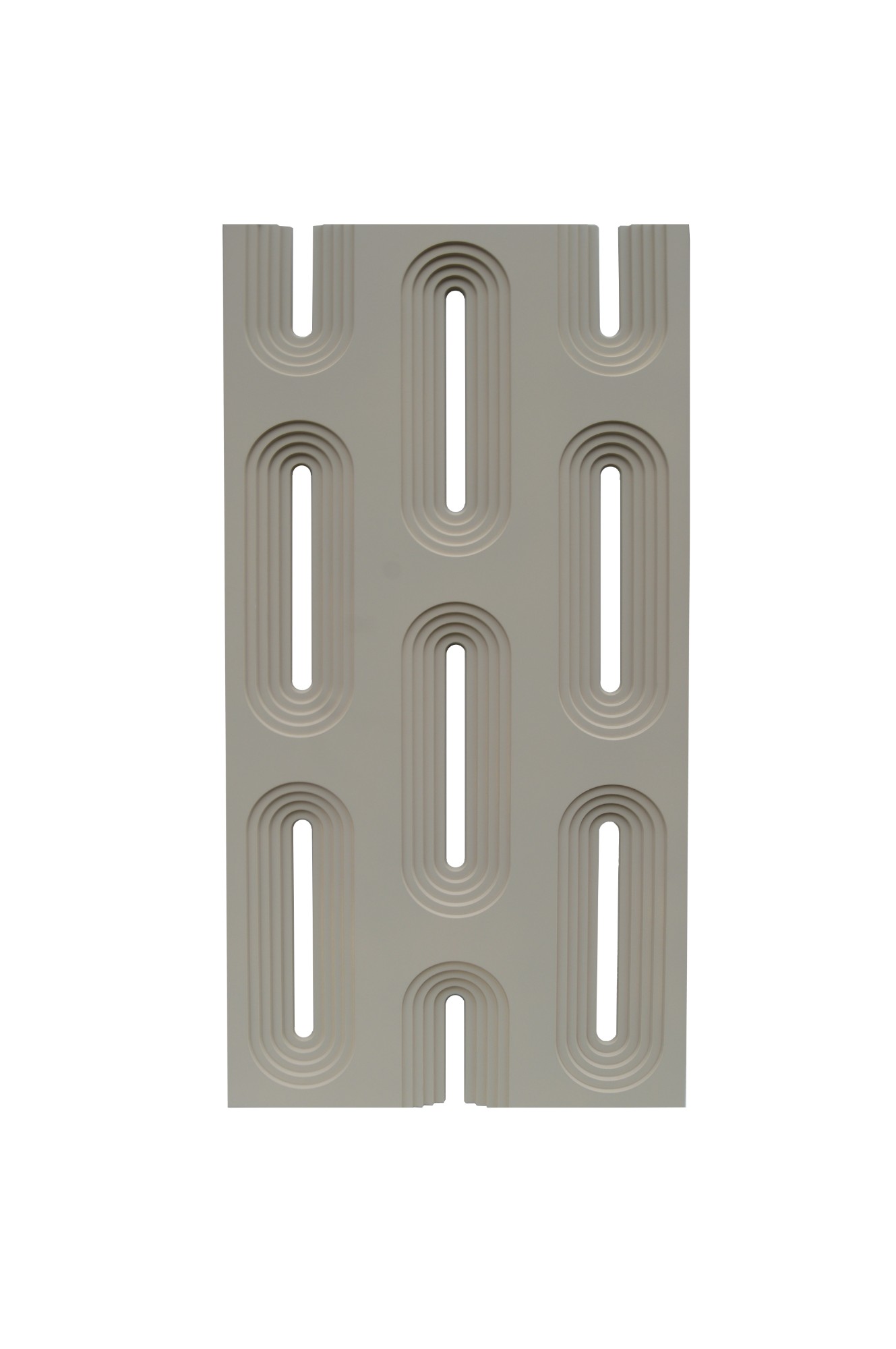 tấm PU vách ô kiểu cung xám