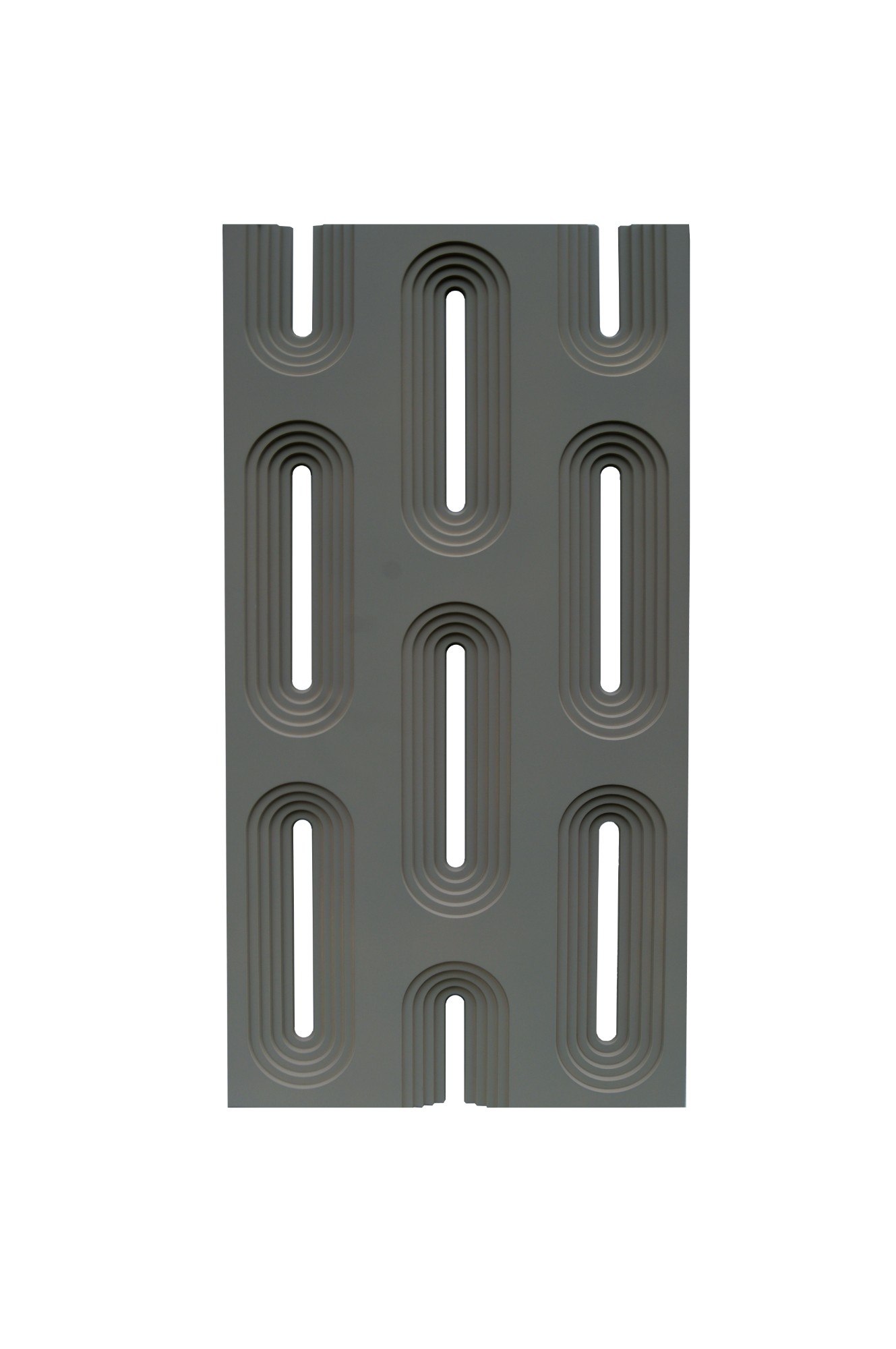 tấm PU vách ô kiểu cung xám đậm