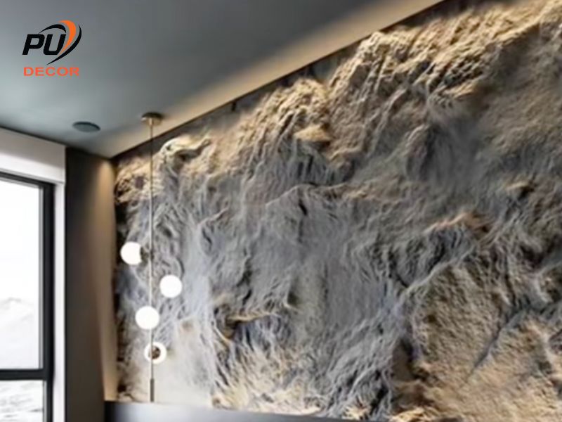 Video tấm đá xuyên sáng siêu nhẹ, khổ lớn 3200x1200mm