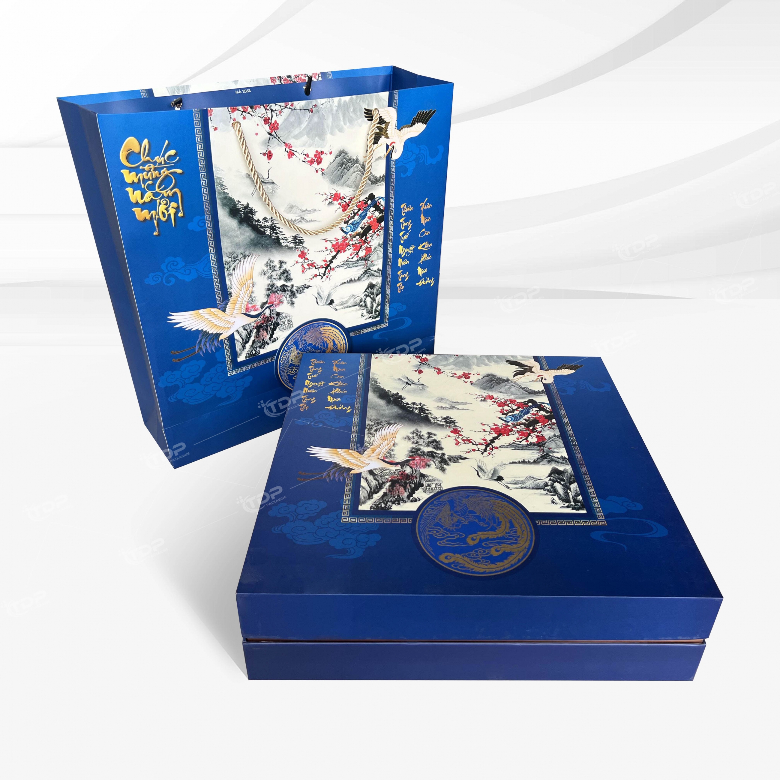 bao bì hộp cứng trung thu - Mã 009
