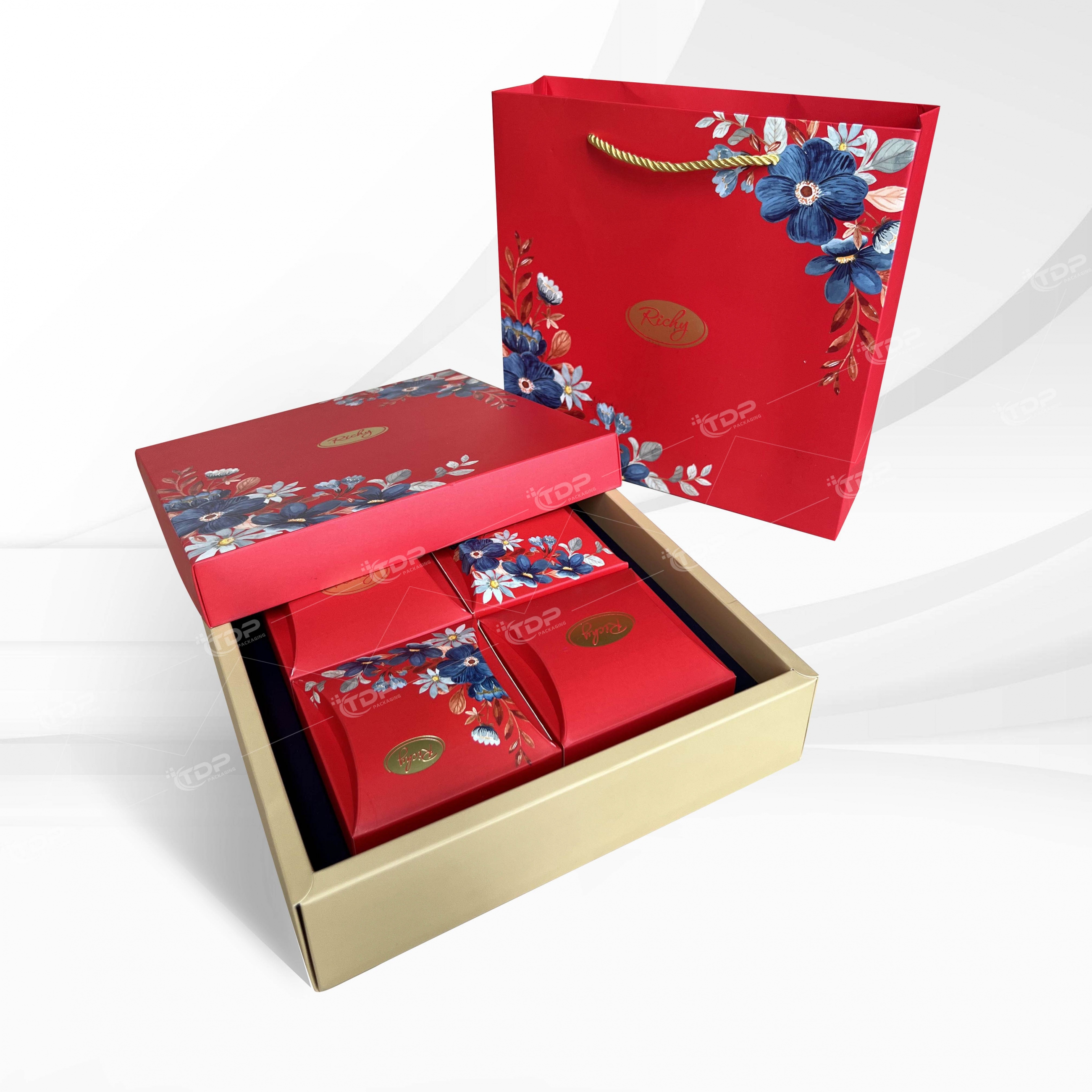 bao bì hộp cứng trung thu - Mã 001