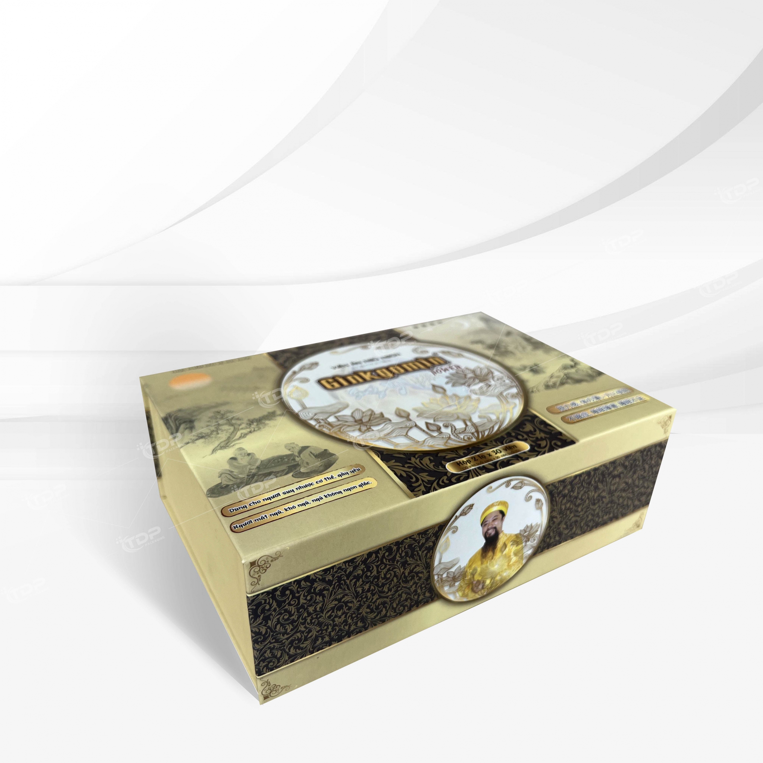 bao bì hộp cứng đựng nhân sâm