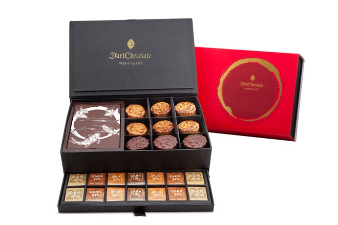 bao bì hộp cứng trung thu - Mã 011