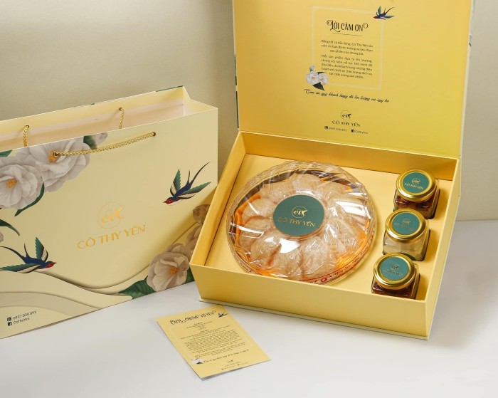 bao bì cao cấp đựng yến sào