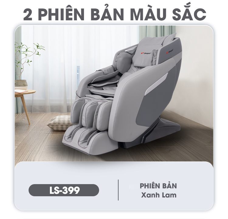 Ghế massage LifeSport LS-399 màu xám