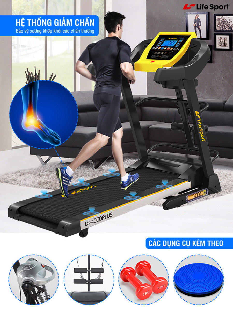 Máy chạy bộ LifeSport chính hãng tại Bắc Ninh