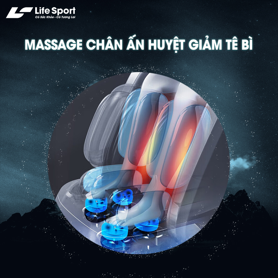 Massage chân ấn huyệt giảm tê bì