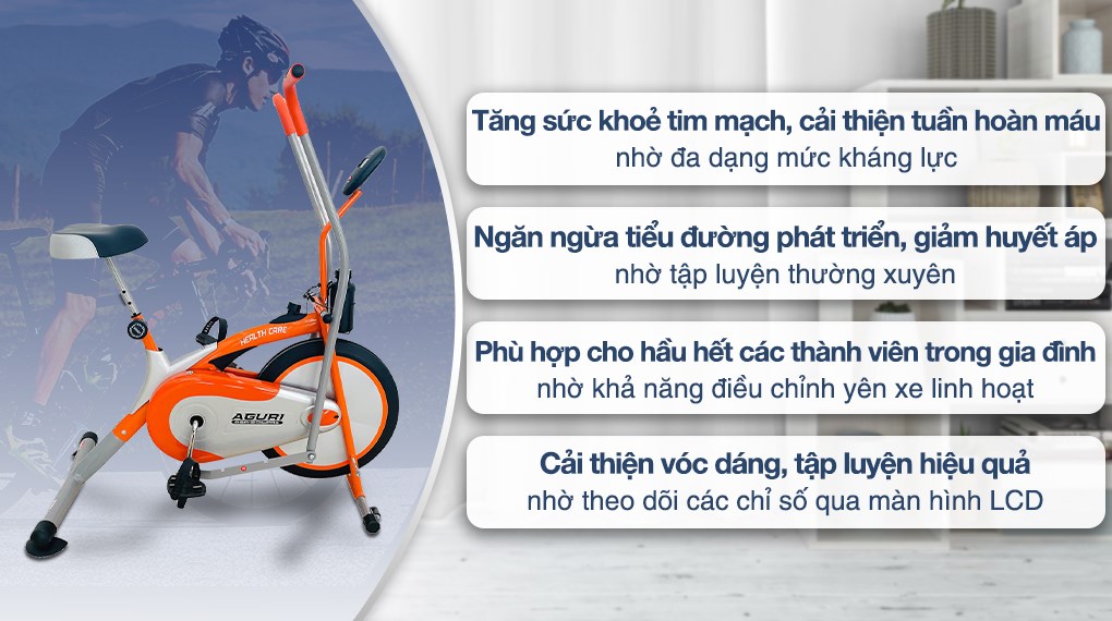 Xe đạp tập Aguri chính hãng tại Bắc Ninh