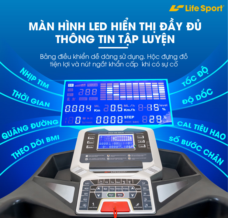 Máy chạy bộ Lifesport LS-6