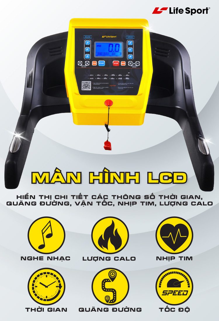 Máy chạy bộ Lifesport tại Vinh