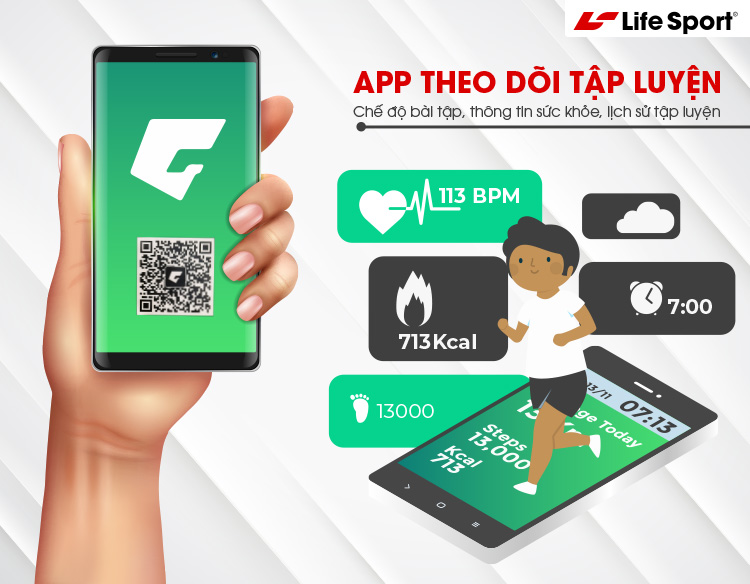 Máy chạy bộ Lifesport tại Vinh