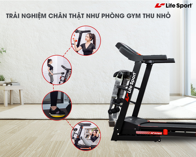 Máy chạy bộ LifeSport chính hãng tại Bắc Ninh