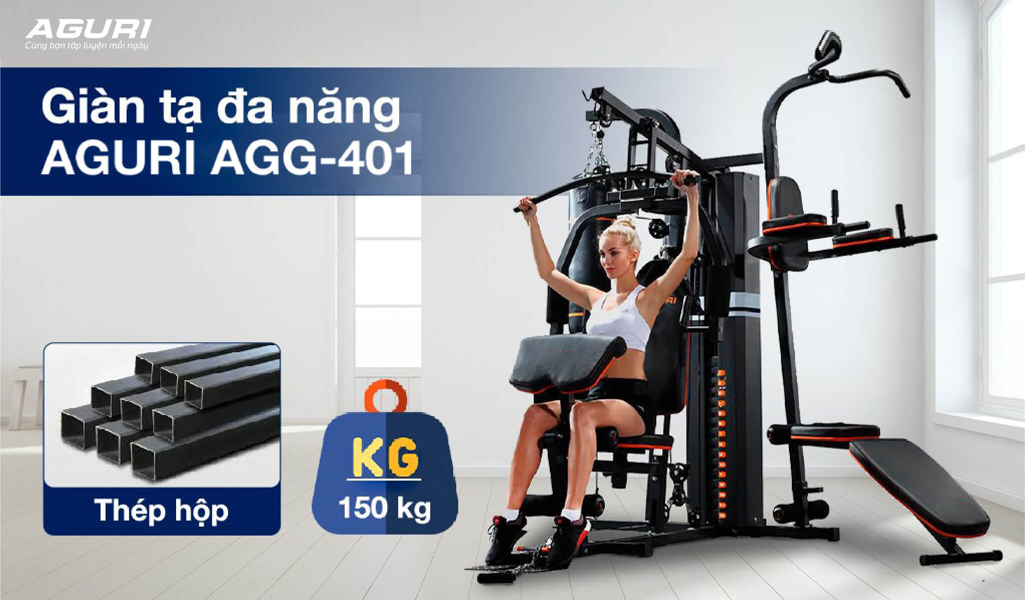 Địa Chỉ Mua Giàn Tạ Nâng Aguri AGG-401 Tại Bắc Ninh