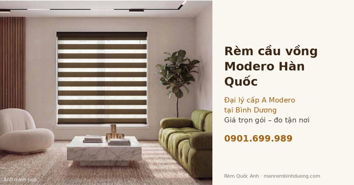 Rèm cầu vồng Modero Hàn Quốc chính hãng tại Bình Dương