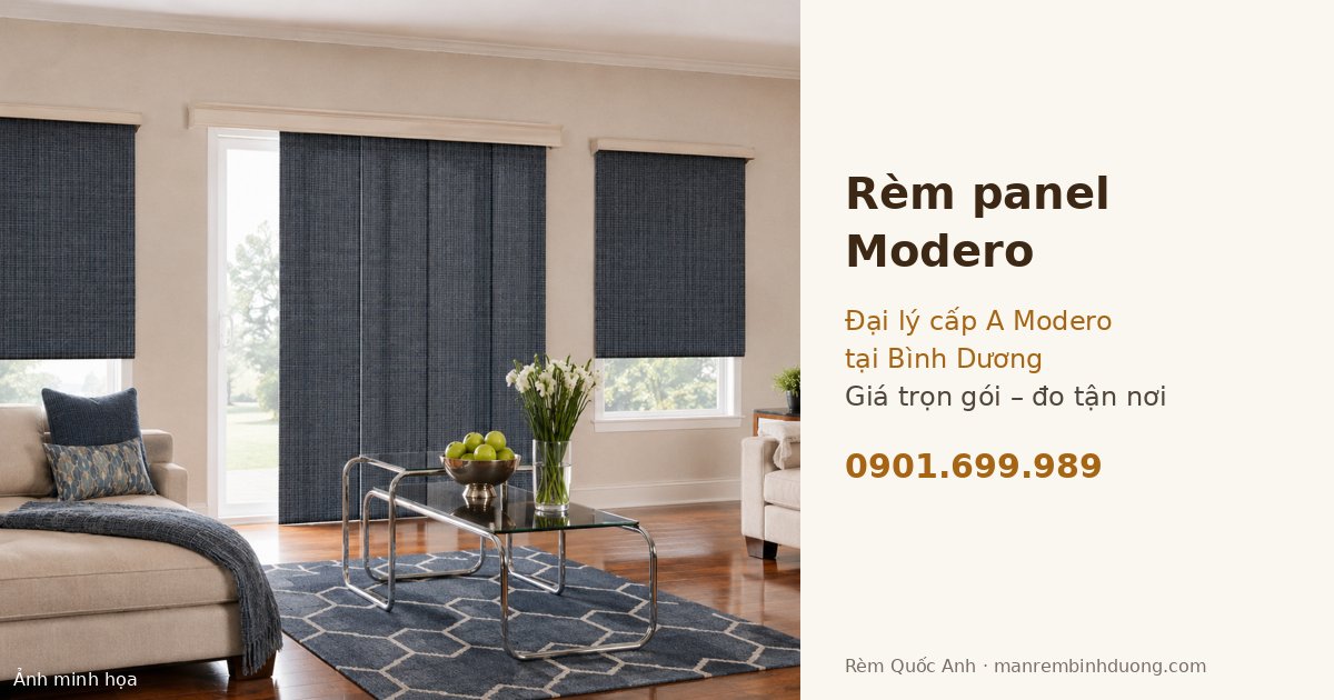 Rèm panel Modero chính hãng tại Bình Dương