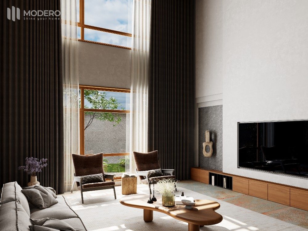 Rèm vải trơn (đơn sắc) Modero chính hãng tại Bình Dương